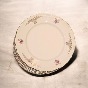 Vintage Set of 6 Dinner plates Special Production for M.E.C. #724